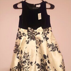 The Children's Place Black Floral Dress Size 10 Girls